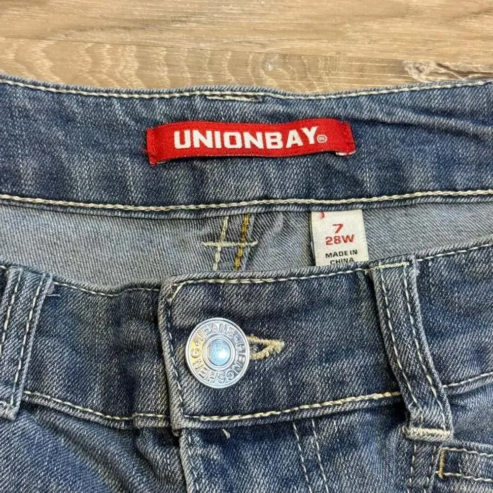 Unionbay Y2K Light Wash Denim Jean Shorts Size 7